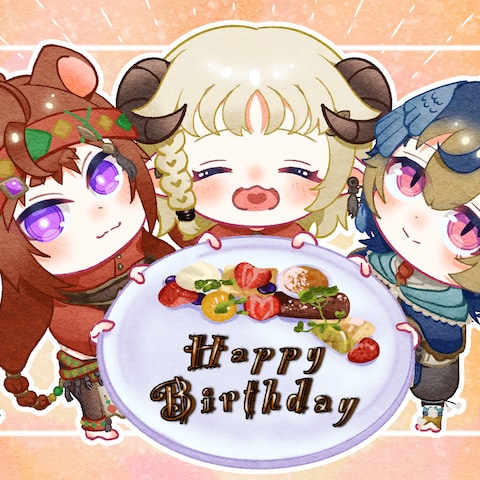 誕生日イラスト