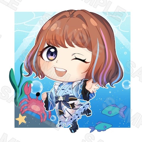 Vtuber「魚園さより」様　ミニキャライラスト②