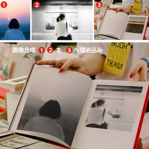 Photoshopによる画像合成 埋め込み