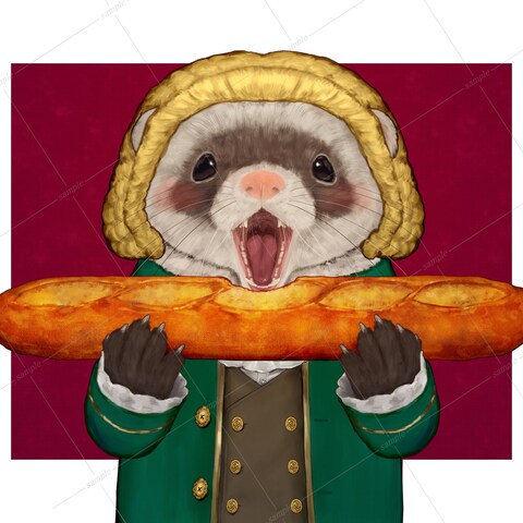 フェレットのイラスト