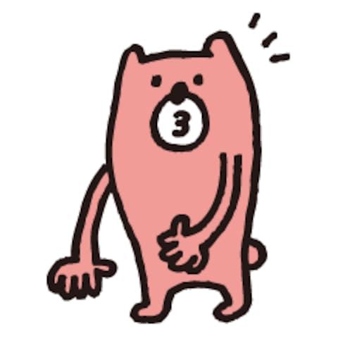 カラフルなクマ