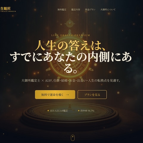 オリジナルAI占いサイト　提案、制作