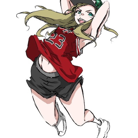 女の子キャラクターデザイン(ダンス漫画)