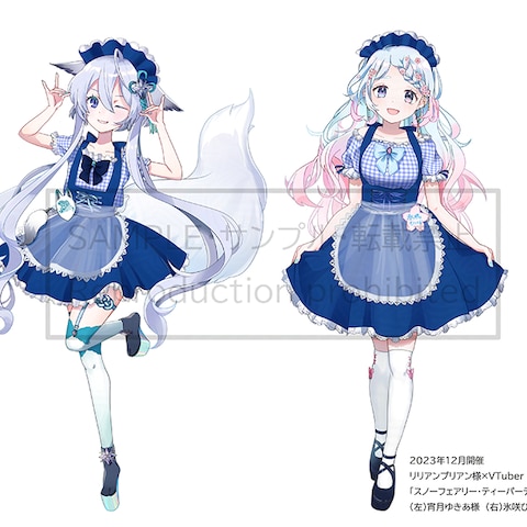Vtuber様コラボカフェ案件イラスト