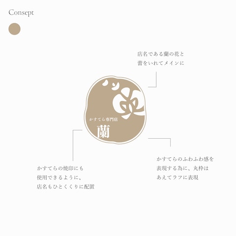 蘭様のロゴを制作いたしました