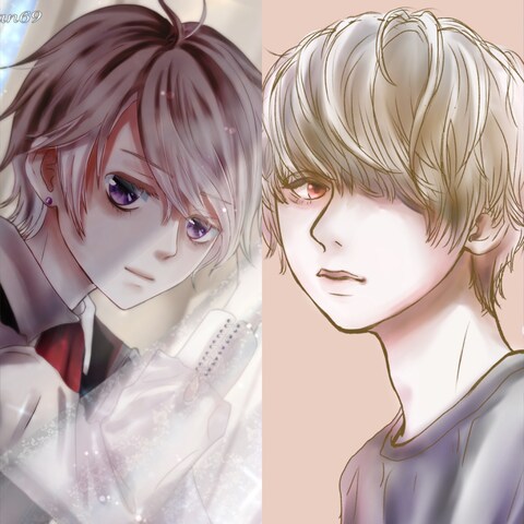 オリジナルイラスト(男コラージュ)