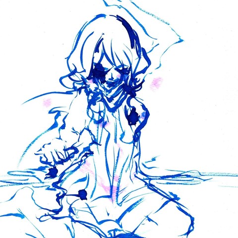 似顔絵線画バージョン