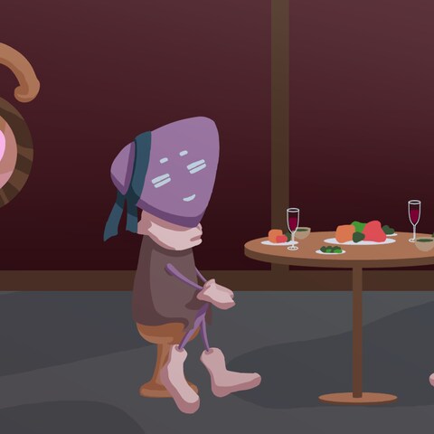 バレンタイン解説映像用イラスト