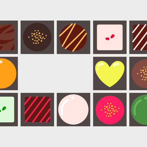 バレンタイン解説映像用イラスト
