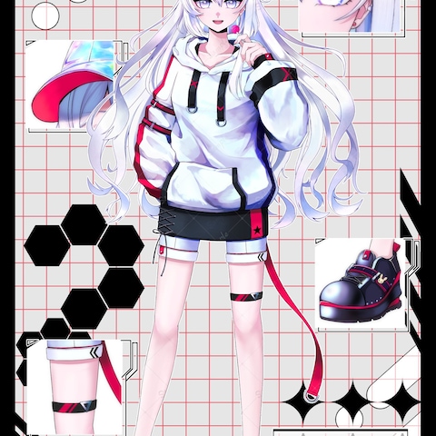 キャラクターデザイン、Vライバーさん立ち絵制作