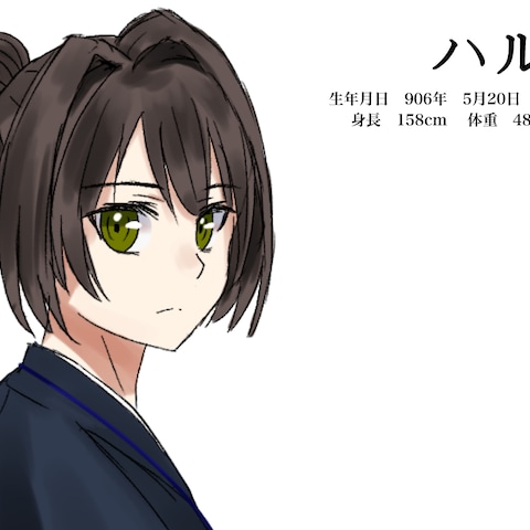 過去作。一次創作『柳染めのハル』より