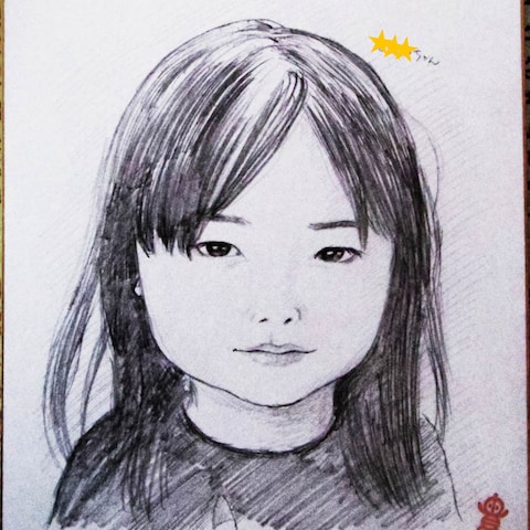夏のイベント似顔絵
