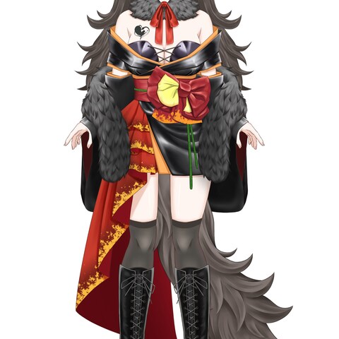Vtuber　パーツ分けイラスト