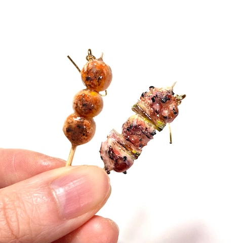焼き鳥のミニチュア