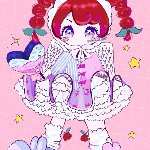 自身のオリジナルキャラクターイラスト