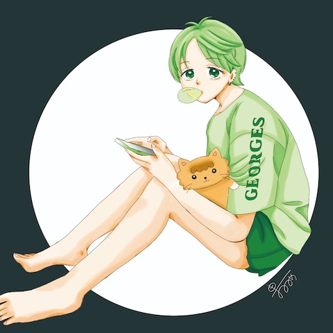少女漫画タッチのイラスト