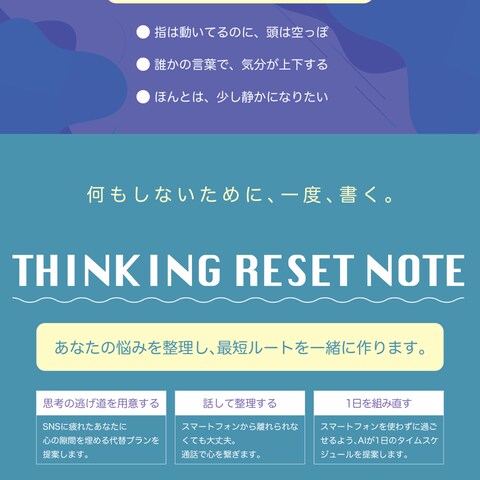 THINKNG RESET NOTE