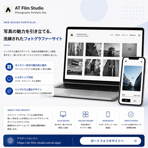 フォトスタジオ向けLP制作