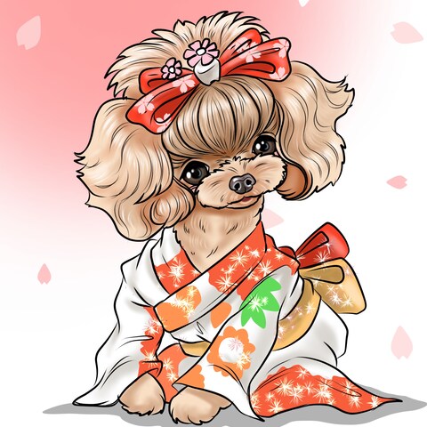 ペットちゃんの似顔絵