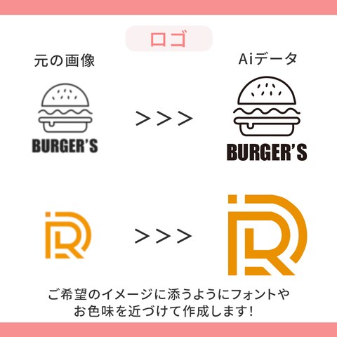 ロゴトレース｜画像データ化｜印刷対応データ化｜Aiデータ化