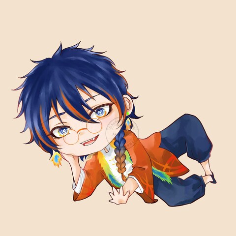 Vthberの鶏和酢様　SDイラスト