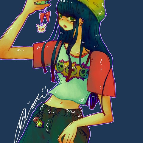 黒髪ロングの女の子