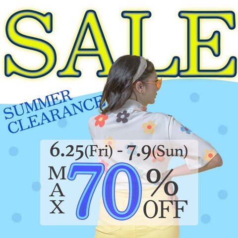 アパレルのSALE告知です。