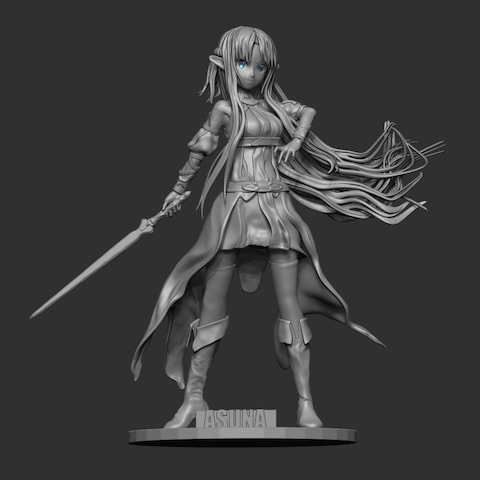 Zbrush　アスナ(ウンディーネ)
