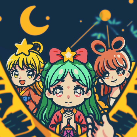 視聴者様向けの七夕アイコンイラスト