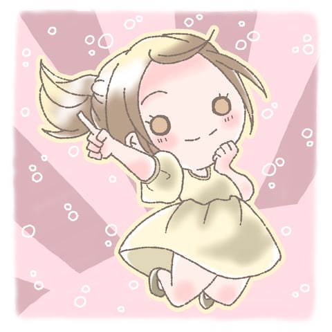 SNSアイコン用背景付きイラスト②
