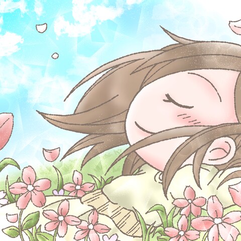 SNSアイコン用背景付きイラスト③