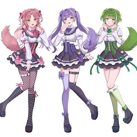 歌ってみた動画用立ち絵制作･衣装デザイン