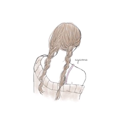 美容院のヘアアレンジイラスト