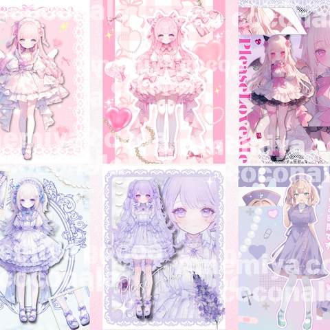 Vtuber宣伝画像ご依頼品一例