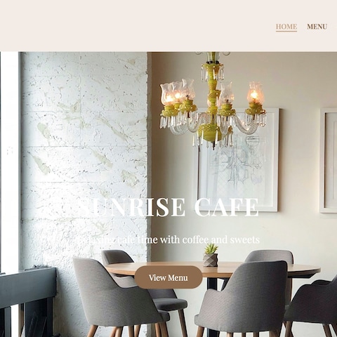 カフェWebサイト制作