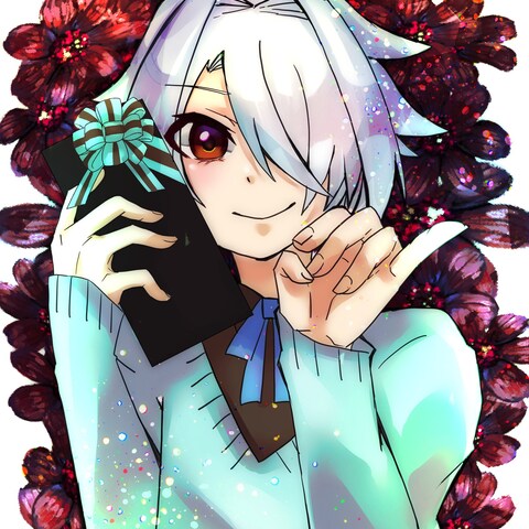 自創作キャラクターバレンタインイラスト