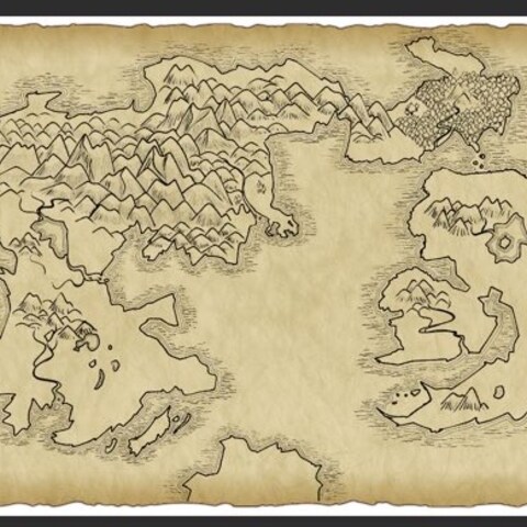 ファンタジーな世界地図