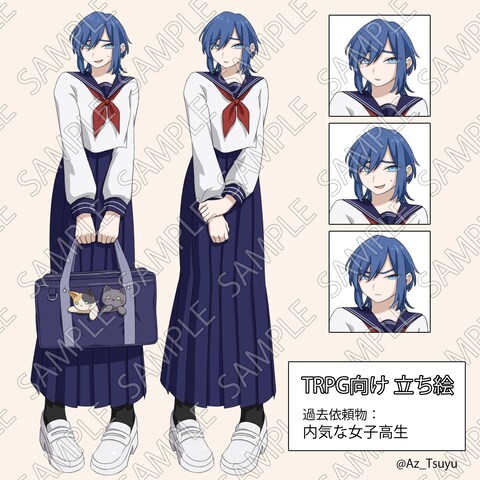 TRPG立ち絵-過去作例（女性）