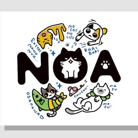 保護猫団体のTシャツ用イラスト