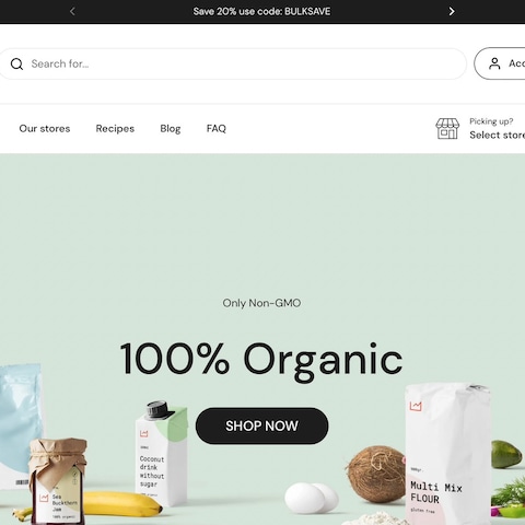Shopifyの有料テーマを使ったECサイトのデザイン例