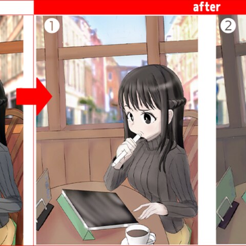 イラスト添削