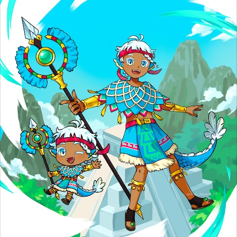 簡単な背景・SDキャラサンプル