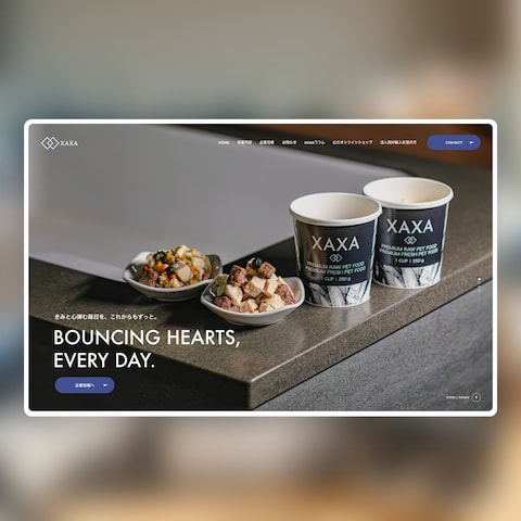 株式会社XAXA(ザザ)様の公式WEBサイト+ECサイト制作