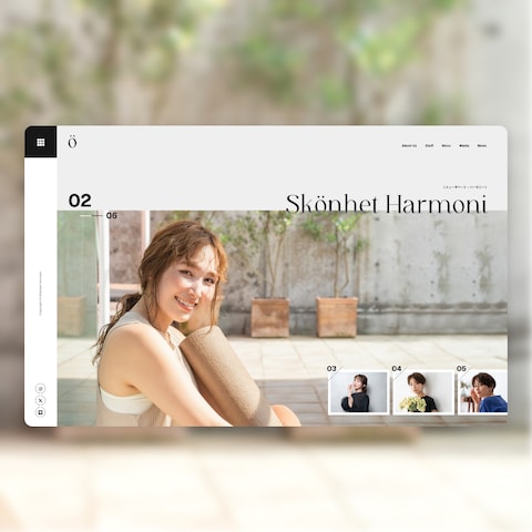 Skönhet Harmoni様の WEBサイト+ロゴ制作