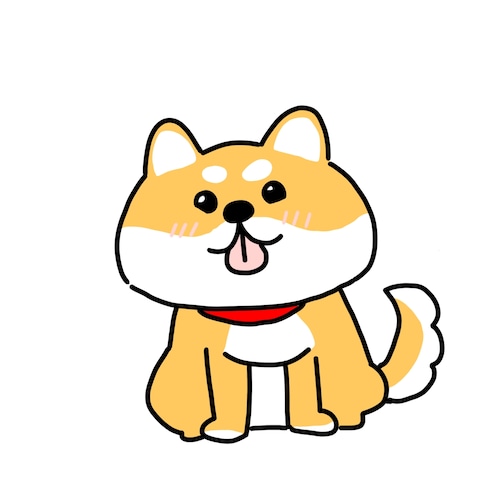 ゆるかわ柴犬イラスト