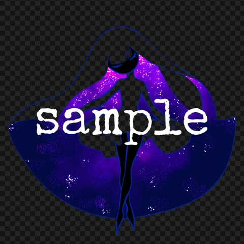 透過イラスト例　影の踊り子