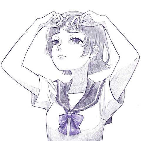 前髪が気に入らない女の子