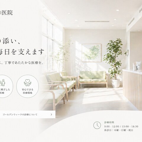 個人クリニック様 Webサイト制作