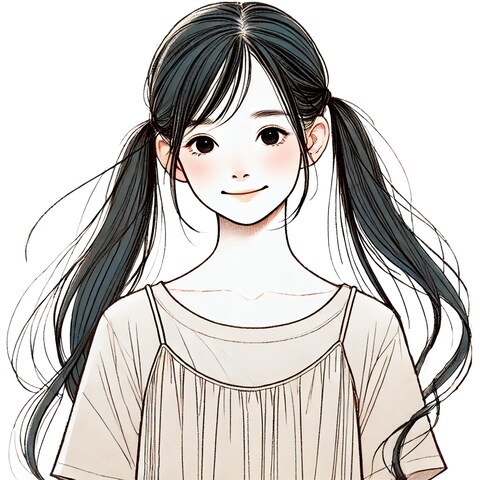 あどけない笑顔が愛らしい少女の一瞬