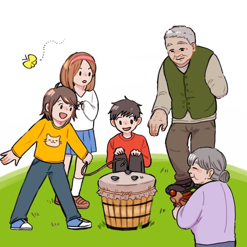 社内におけるプレゼンに使用するイラスト